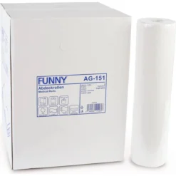 Abdeckrollen, Ärzterollen, 2-lagig, 50 Cm, Zellstoff, Hochweiß, Verklebt - Funny - AG-151