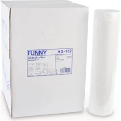 Abdeckrollen, Ärzterollen, 2-lagig, 55 Cm, Zellstoff, Hochweiß, Verklebt - Funny - AG-152
