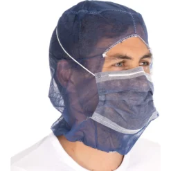 Astrohauben Eco Mit 2-lagiger Mund-Nasen-Maske, PP - Hygonorm - 132016 -Arbeitsschutz Rabatt astrohauben eco mit 2 lagiger mund nasen maske pp hygonorm 1320162
