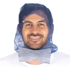 Astrohauben Eco Mit 2-lagiger Mund-Nasen-Maske, PP - Hygonorm - 132016 -Arbeitsschutz Rabatt astrohauben eco mit 2 lagiger mund nasen maske pp hygonorm 1320165