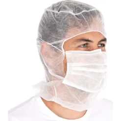 Astrohauben Eco Mit 2-lagiger Mund-Nasen-Maske, PP - Hygonorm - 132019 -Arbeitsschutz Rabatt astrohauben eco mit 2 lagiger mund nasen maske pp hygonorm 1320192
