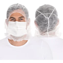 Astrohauben Mit 3-lagigem Mundschutz, PP - Hygostar - 132001 -Arbeitsschutz Rabatt astrohauben mit 3 lagigem mundschutz pp hygostar 1320012