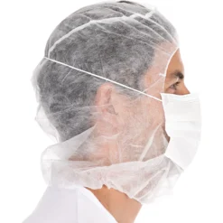 Astrohauben Mit 3-lagigem Mundschutz, PP - Hygostar - 132001 -Arbeitsschutz Rabatt astrohauben mit 3 lagigem mundschutz pp hygostar 1320013