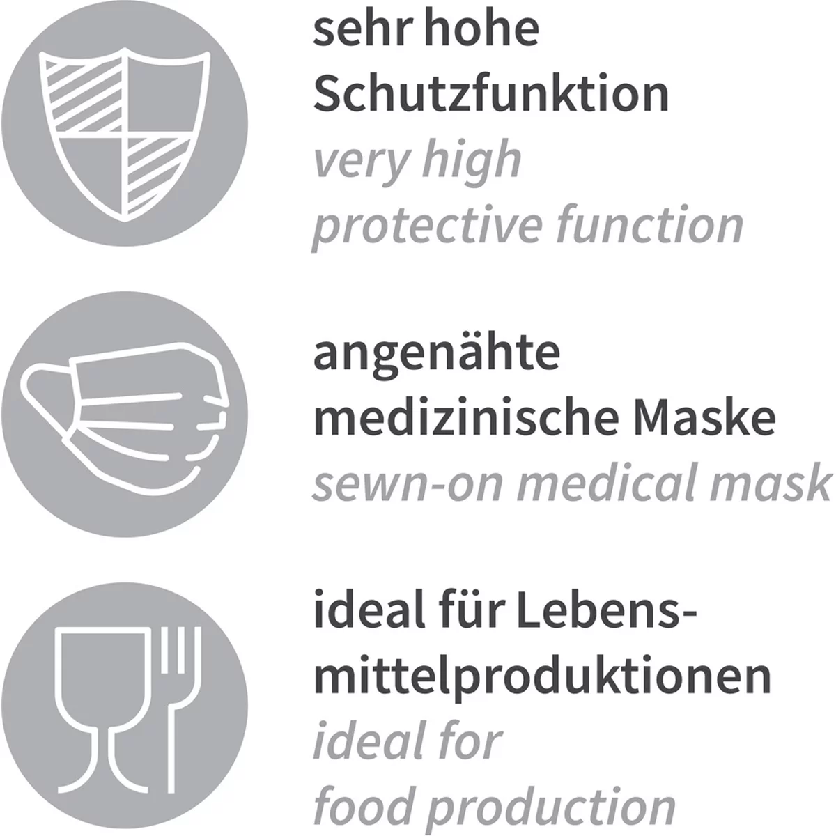 Astrohauben Mit 3-lagigem Mundschutz, PP - Hygostar - 132061 2 Astrohauben Mit 3-lagigem Mundschutz, PP - Hygostar - 132061 – Bild 2