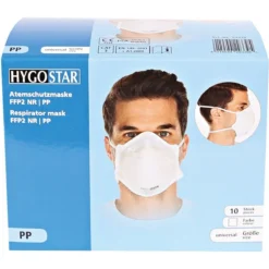 Atemschutzmaske FFP2 NR Ohne Atemventil - Hygostar - 29339 -Arbeitsschutz Rabatt atemschutzmaske ffp2 nr ohne atemventil hygostar 293396