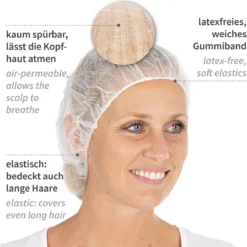 Baretthauben Bettina Light, PP - Hygonorm - 12649S -Arbeitsschutz Rabatt baretthauben bettina light pp hygonorm 12649s4