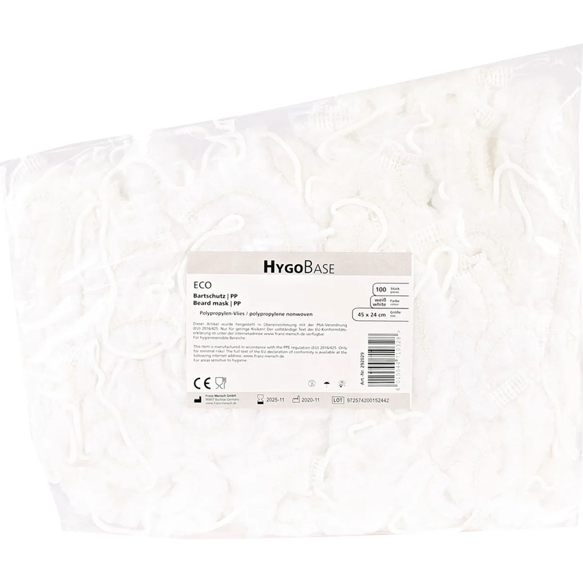 Bartschutz Eco, PP - Hygonorm - 292029 1 Bartschutz Eco, PP - Hygonorm - 292029