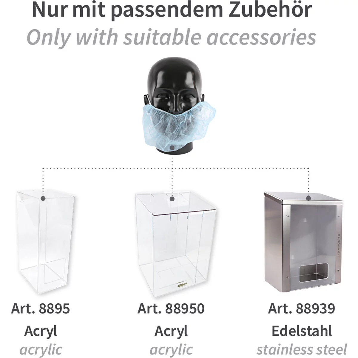 Bartschutz Mit Ohrschlaufen, PP - Hygostar - 29226 4 Bartschutz Mit Ohrschlaufen, PP - Hygostar - 29226 – Bild 4