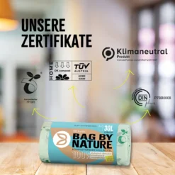 Bio-Müllbeutel Mit Griff, 30 L, Maisstärke, Rolle - FRANZ MENSCH - 32294 -Arbeitsschutz Rabatt bio muellbeutel mit griff 30 l maisstaerke rolle franz mensch 322943