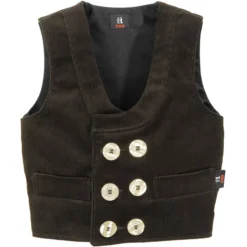 DAVID Kinder-Zunftweste Zwirn-Feincord, Schwarz - FHB - 20116