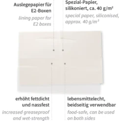 Kistenauslegepapier, Für E2-Kisten, Silikon-Beschichtung - Hygostar - 38455 -Arbeitsschutz Rabatt kistenauslegepapier fuer e2 kisten silikon beschichtung hygostar 384552