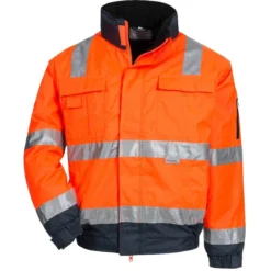 MOTION TEX VIZ PLUS, Warnschutz-Pilotenjacke,neonorange / Blau - NITRAS - 7140
