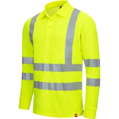 MOTION TEX VIZ, Warnschutz-Langarm-Poloshirt - NITRAS - 7014 -Arbeitsschutz Rabatt motion tex viz warnschutz langarm poloshirt nitras 7014