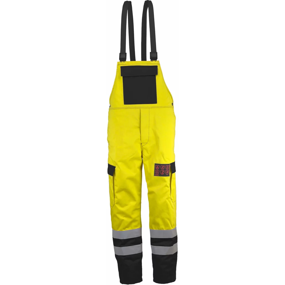 Multinorm-Wetterschutz-Latzhose, Gelb/blau - ASATEX - BGWELH52 1 Multinorm-Wetterschutz-Latzhose, Gelb/blau - ASATEX - BGWELH52