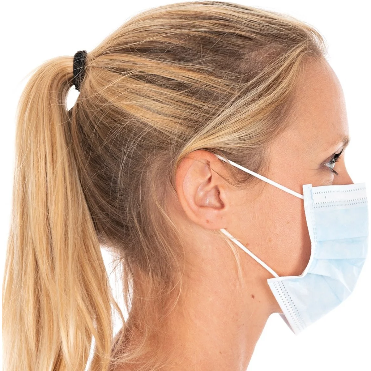 Mundschutz 3-lagig Typ IIR (99%), PP, Blau - Hygostar - 291761 5 Mundschutz 3-lagig Typ IIR (99%), PP, Blau - Hygostar - 291761 – Bild 5