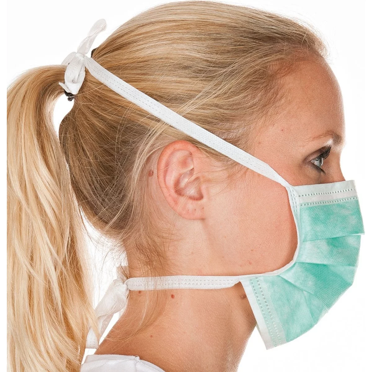 Mundschutz Mit Bindebändern, 3-lagig - Hygostar - 29167 2 Mundschutz Mit Bindebändern, 3-lagig - Hygostar - 29167 – Bild 2