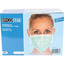Mundschutz Mit Bindebändern, 3-lagig - Hygostar - 29167 5 Mundschutz Mit Bindebändern, 3-lagig - Hygostar - 29167 -Arbeitsschutz Rabatt mundschutz mit bindebaendern 3 lagig hygostar 291673