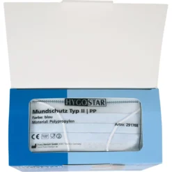 Mundschutz Typ II, 3-lagig, PP, Einzeln Verpackt - Hygostar - 291768