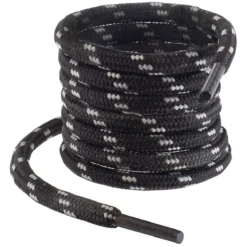 Schnürsenkel, 150cm, Schwarz/grau - BAAK - 2955