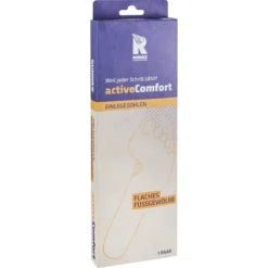 Semi-orthopädische Einlegesohle ActiveComfort Low, Schwarz/gelb - RUNNEX - 5406