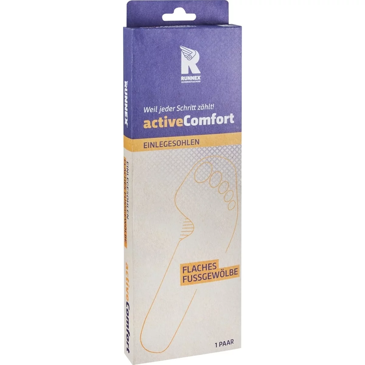 Semi-orthopädische Einlegesohle ActiveComfort Low, Schwarz/gelb - RUNNEX - 5406 1 Semi-orthopädische Einlegesohle ActiveComfort Low, Schwarz/gelb - RUNNEX - 5406