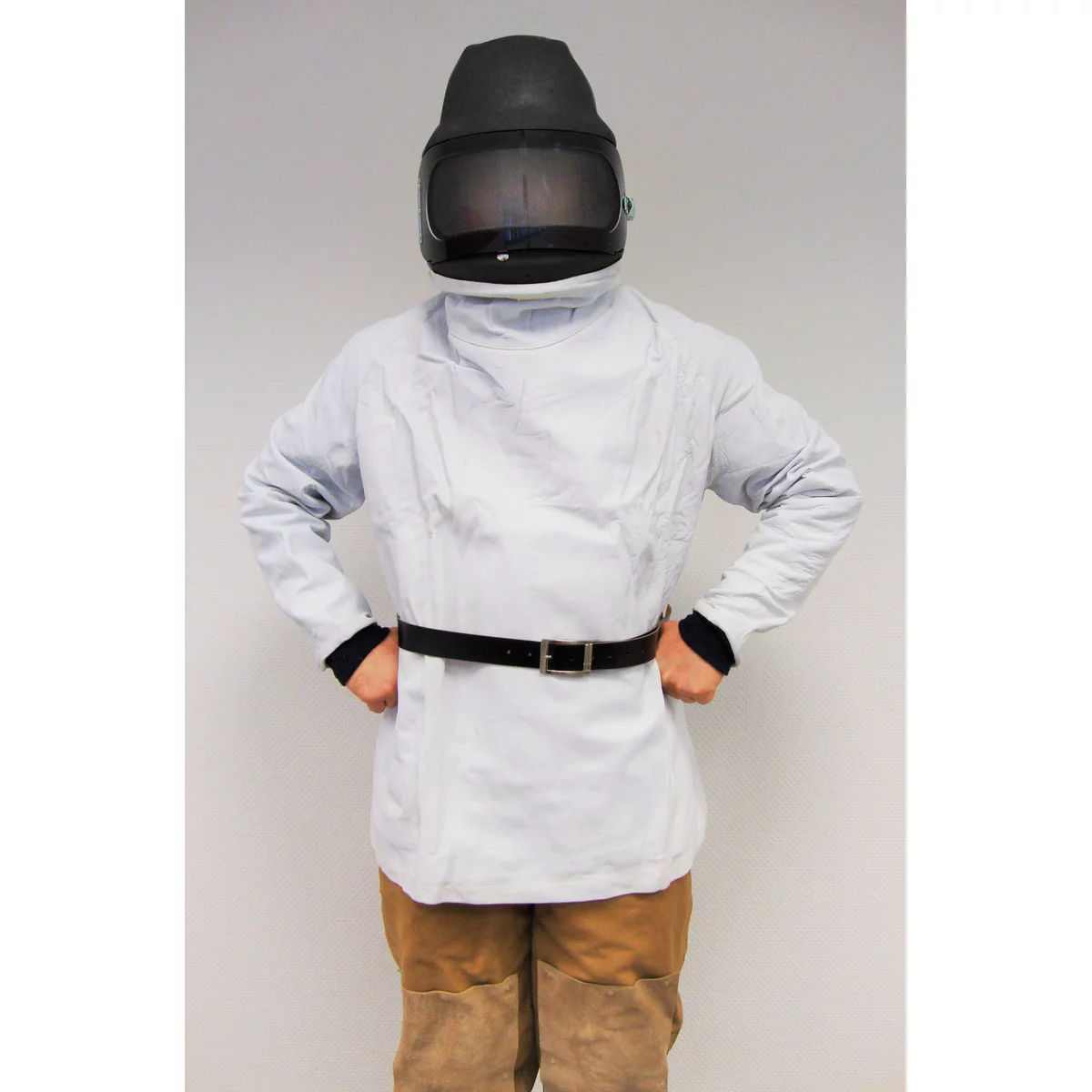 Strahlerschutzhelm P4 Leder Mit Ärmeln - EKASTU - 144174 1 Strahlerschutzhelm P4 Leder Mit Ärmeln - EKASTU - 144174