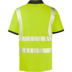 Warnschutz-Poloshirt ORLANDO, Leuchtgelb/grau - 4PROTECT - 3434