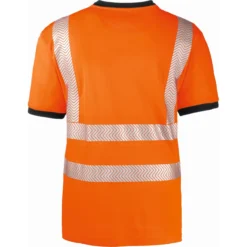 Warnschutz T-Shirt MIAMI, Leuchtorange/grau - 4PROTECT - 3430