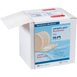 YPSIPLAST® Wundpflaster, Starr, 8 Cm X 5 M - HOLTHAUS - 40158